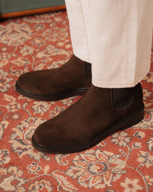 Bottines Pointues Bella-Vita En Cuir Daim Vert - Style Western à Franges