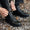 Our noir cuir de veau Buttafoeura bottes lacées - Wear picture 1