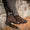 Our couleur naturelle cuir de veau Fruttiroeu bottes lacées - Wear picture 1