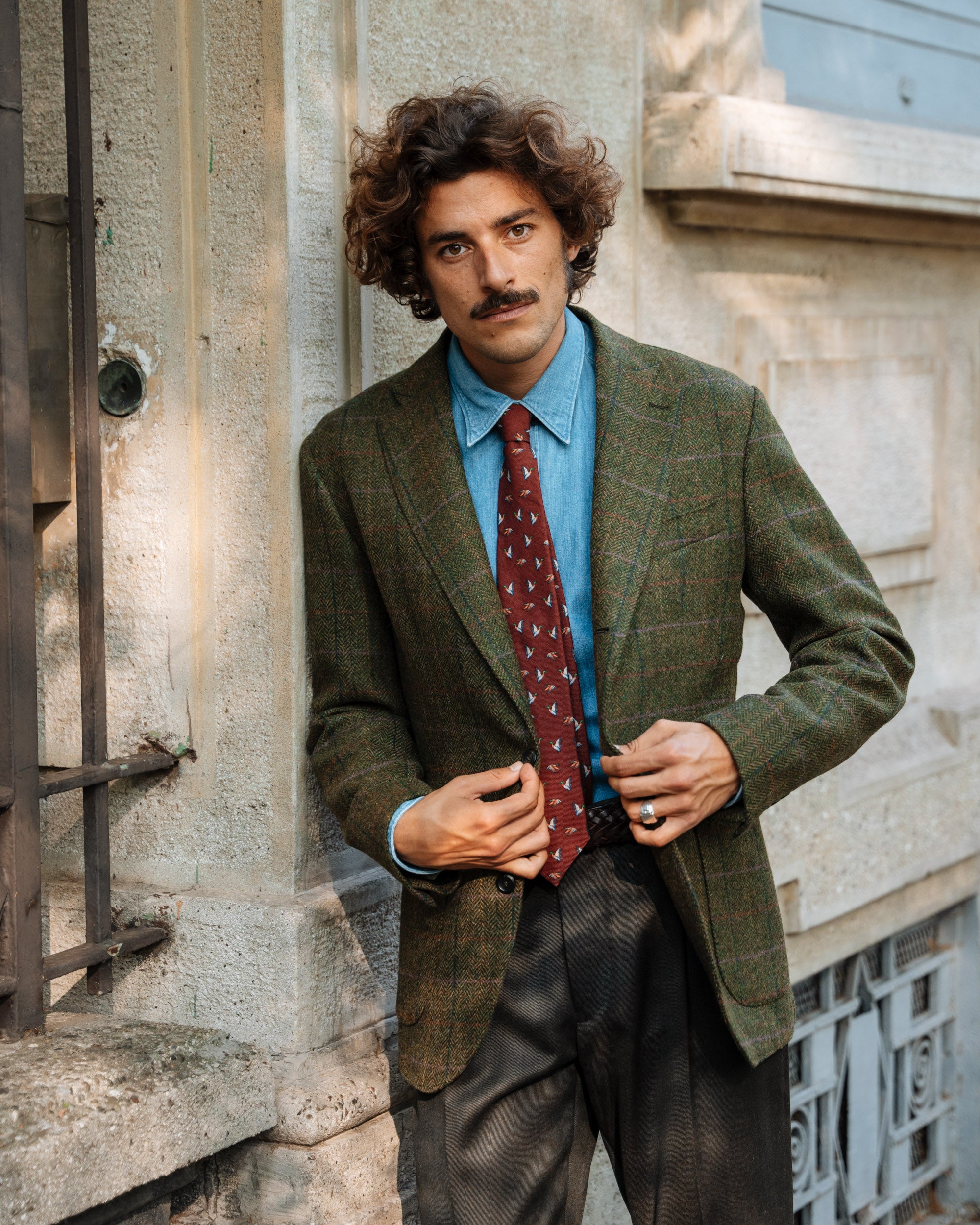 Blazer Vintage Prince De Galles Hilton 40R - Veste Italienne Homme - Laine
