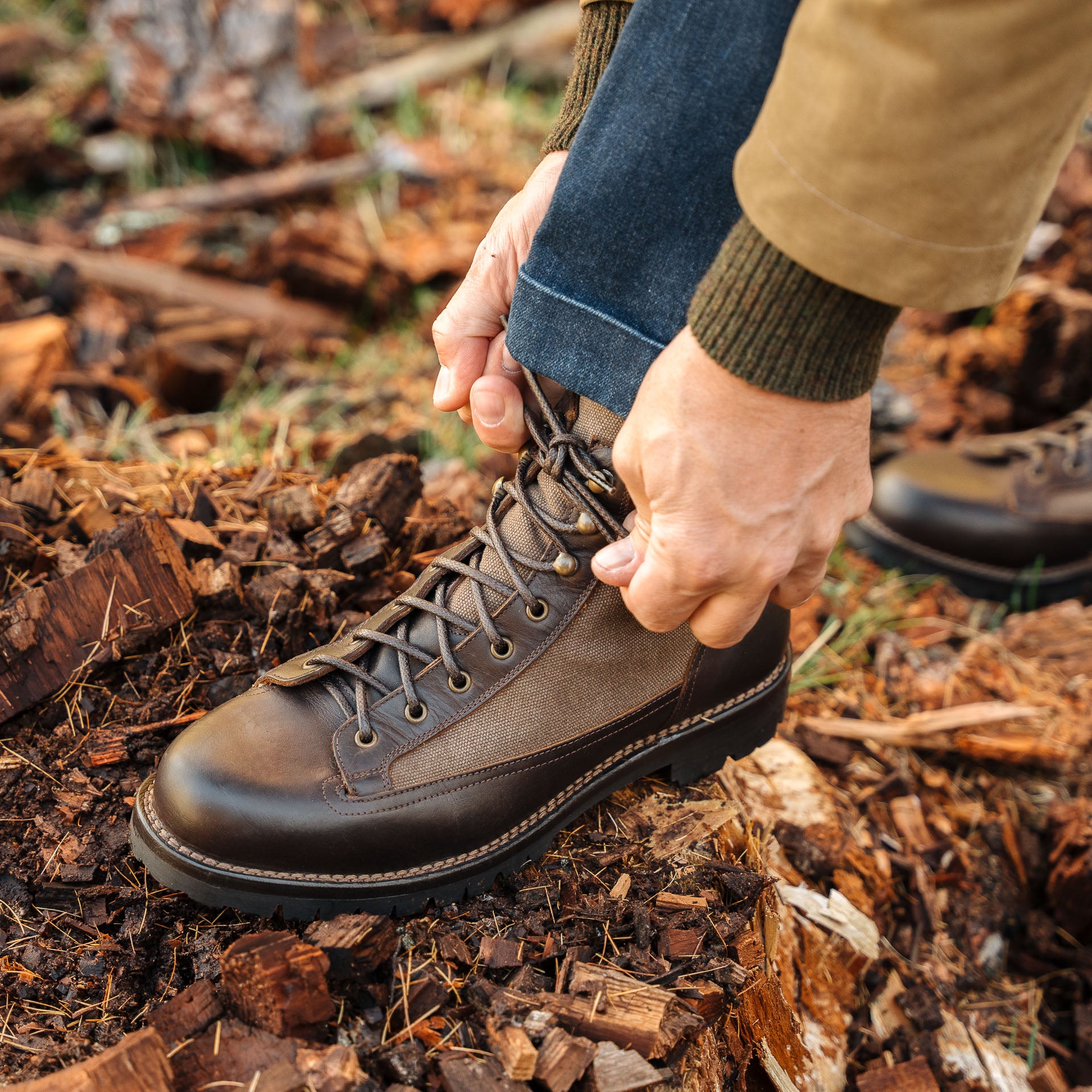 Bottes Randonnée Homme Cuir SANANG - Montagne Trekking Antidérapantes Respirantes