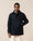 Our Bleu foncé 80% laine vierge 20% polyamide Bettona veste militaire - Picture 1 - Velasca