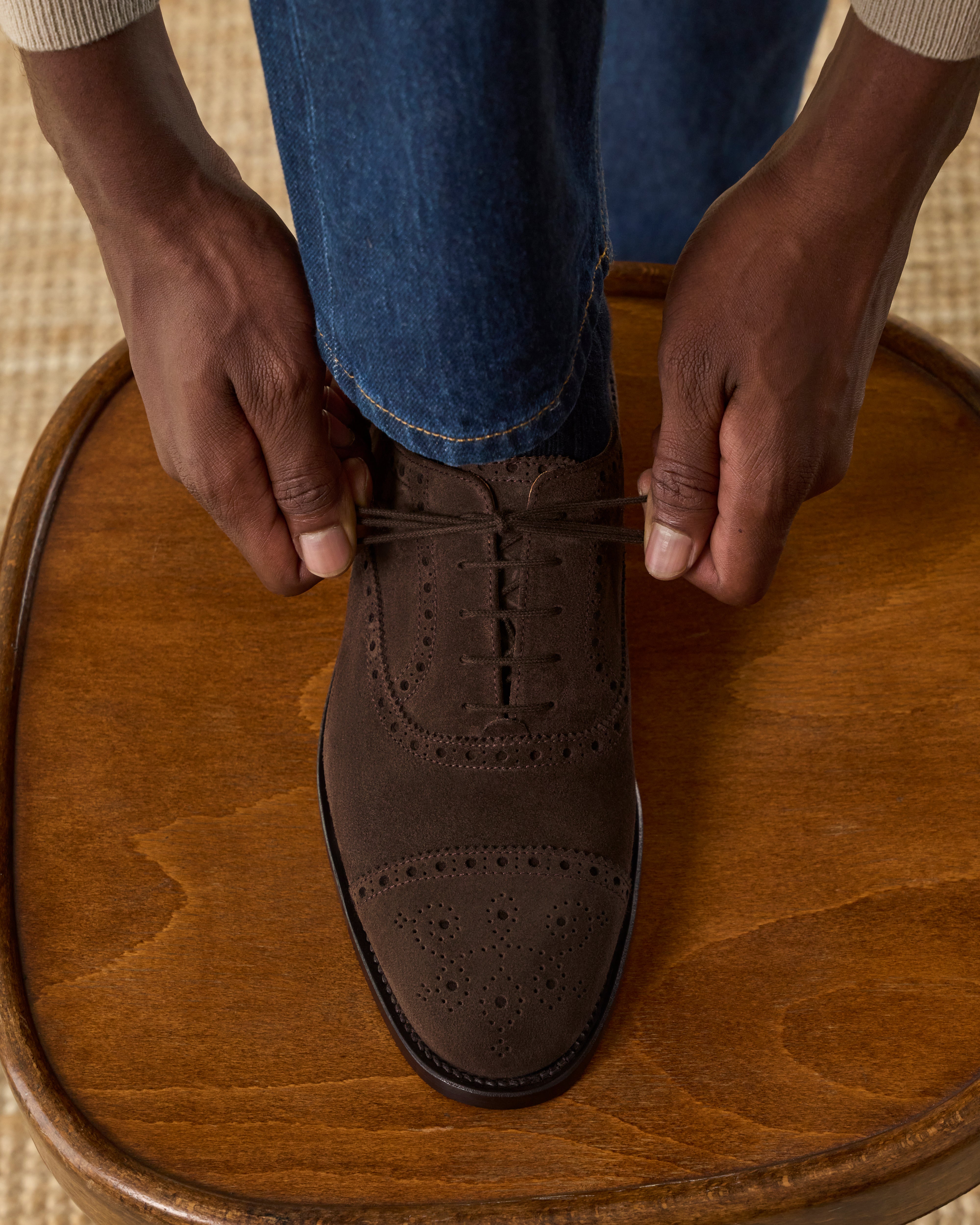Chaussures Oxford Bally Pour Homme - Cuir De Veau Marron Clair, Taille 9.5 US, Occasion En Bon état