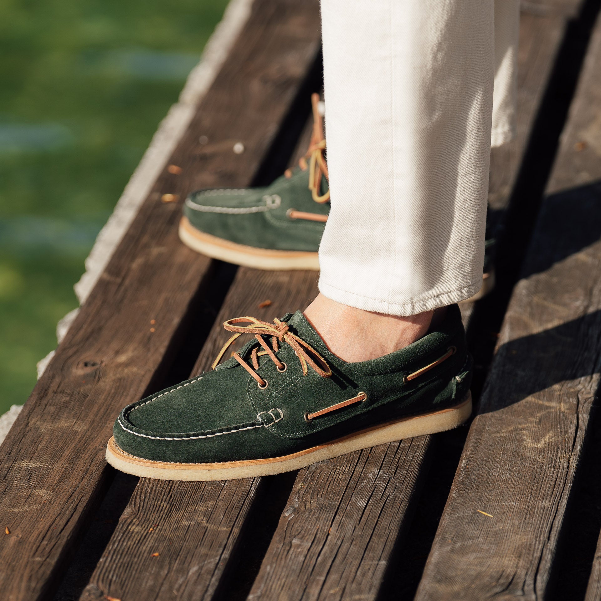 Velasca Chaussures bateau artisanales, conçues avec Alfa Romeo
