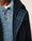 Our Bleu foncé 80% laine vierge 20% polyamide Bettona veste militaire - Picture 2 - Velasca