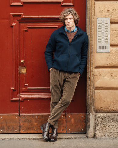 Bottines d'hiver en cuir lisse pour homme Velasca