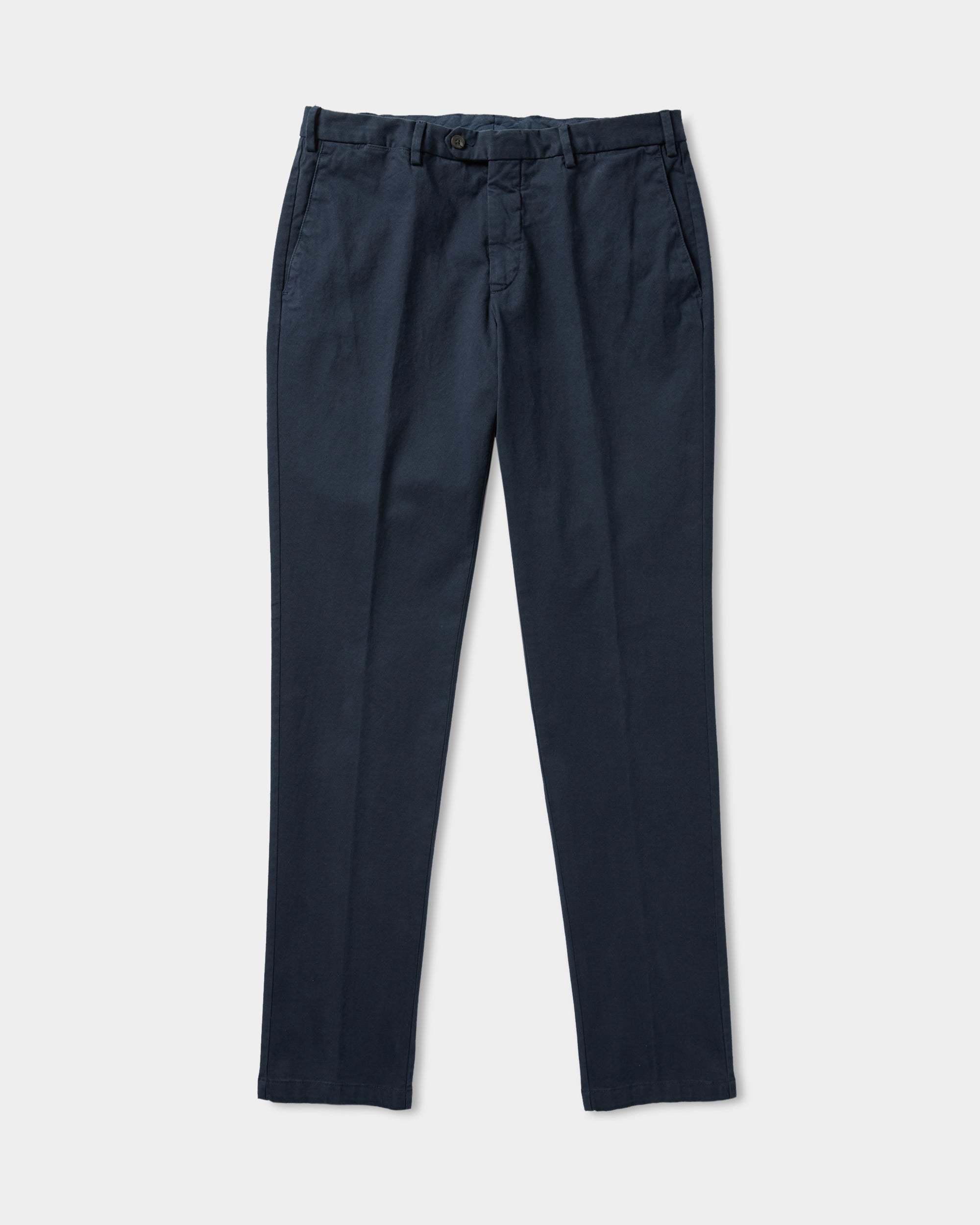 Velasca  Pantalon chino bleu sans pinces. Made in Italy