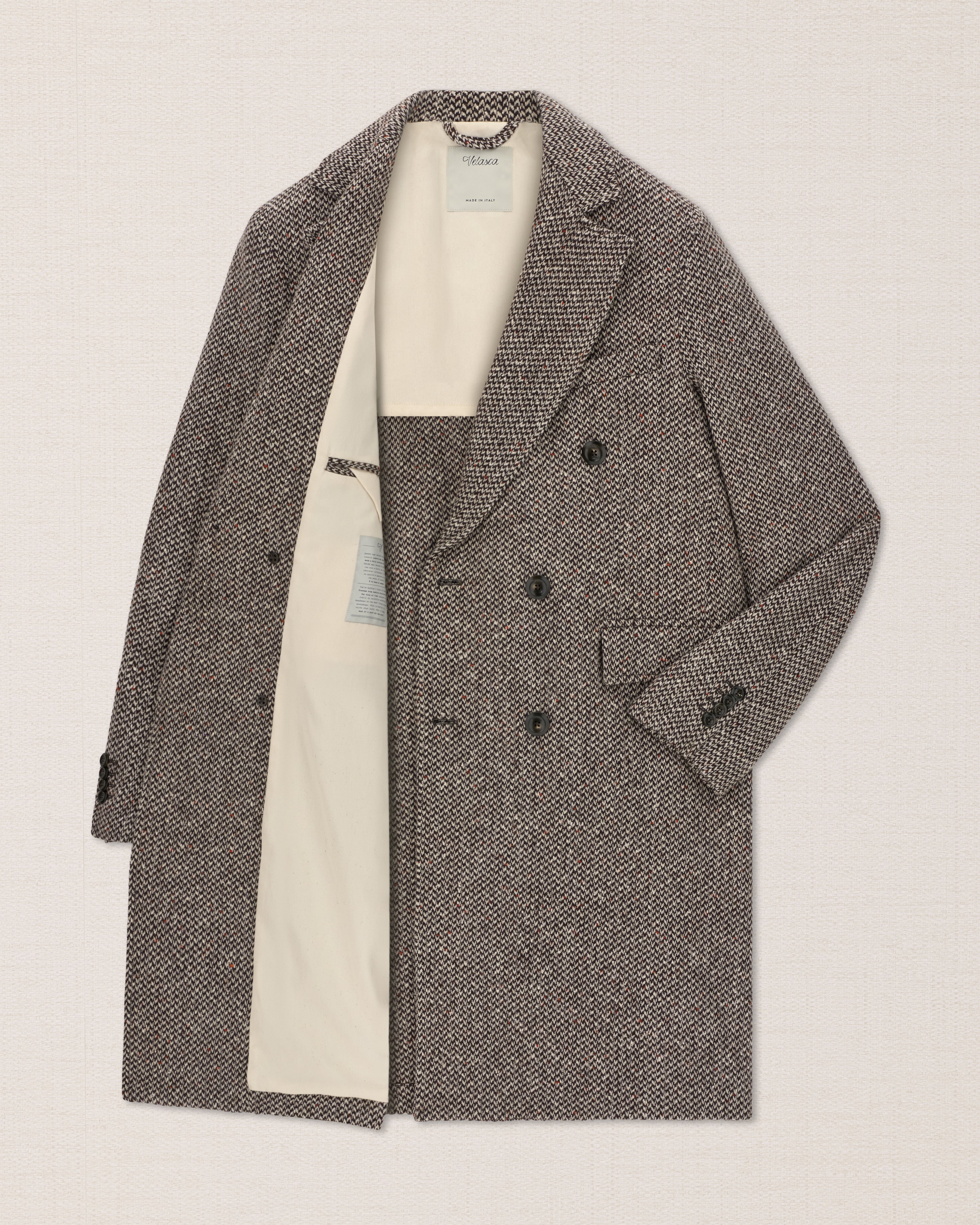 Le veston laine double boutonnage multi-tweed | Ecole de Pensée