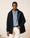 Our Bleu foncé 80% laine vierge 20% polyamide Bettona veste militaire - Picture 10 - Velasca