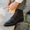 Our marron foncé cuir de veau Bollettinar bottes lacées - Wear picture 3