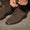 Our couleur naturelle cuir de veau Tirapè bottes lacées - Wear picture 1