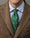 Our Fond Vert 100% laine imprimé macro-fantaisie Treia cravat - Picture 9 - Velasca
